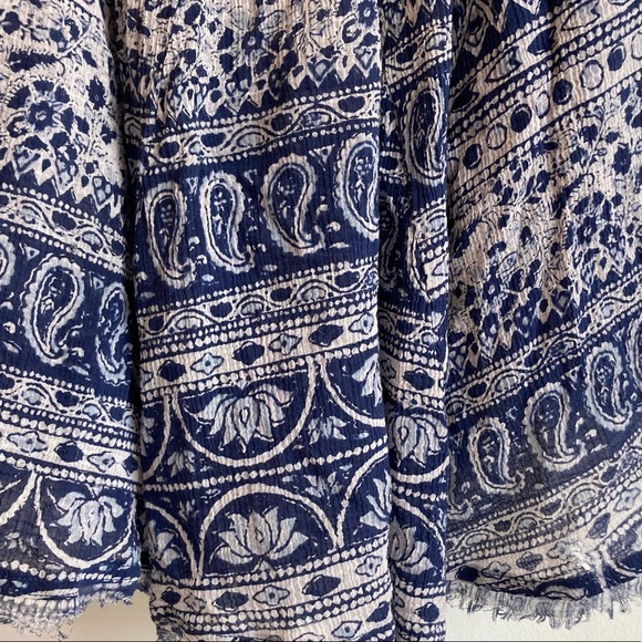 Vintage bohemian banana republic printed gauze skirt - Picture 2 of 3